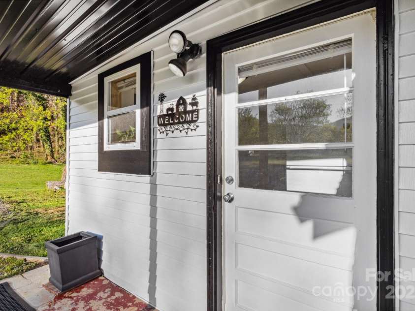 15 Curly Willow Lane, Weaverville, NC 28787.  MLS# CAR4246546, YatesRealty ID 12781. Back door