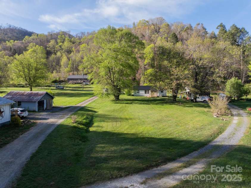 15 Curly Willow Lane, Weaverville, NC 28787.  MLS# CAR4246546, YatesRealty ID 12781. Property view from the road