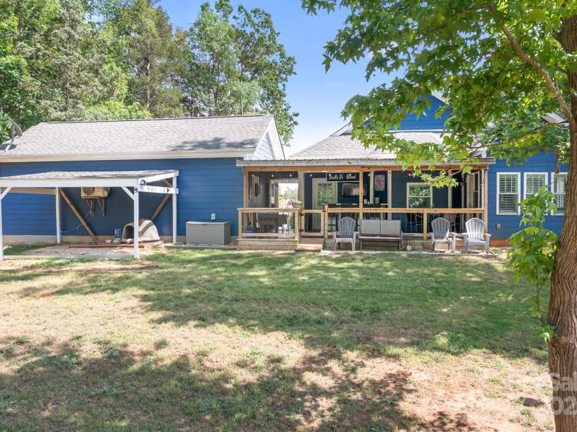 720 Cricket Lane, Mt Ulla, NC 28125.  MLS# CAR4254879, YatesRealty ID 12785. Full rear view