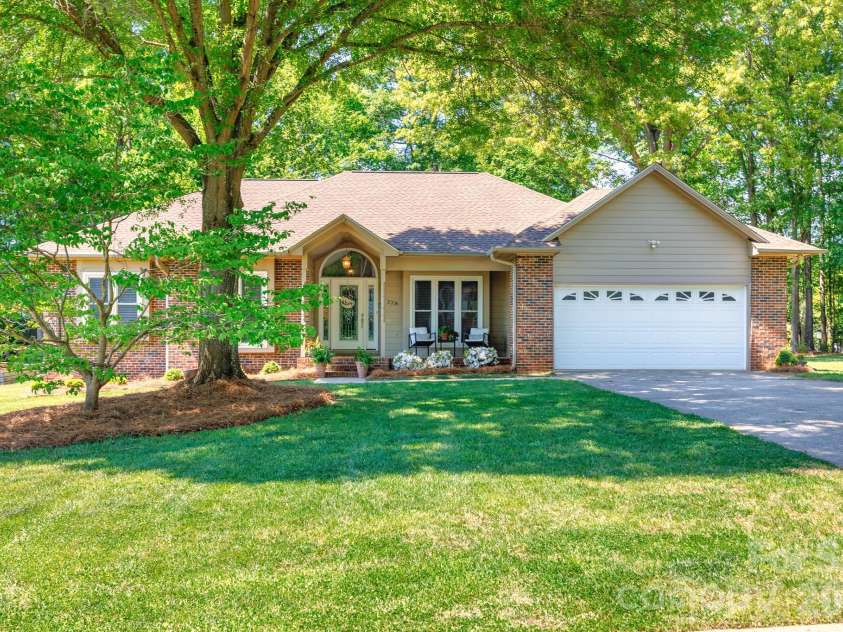 228 Timberlane Drive, Belmont, NC 28012.  MLS# CAR4369910, YatesRealty ID 12788. Mature trees