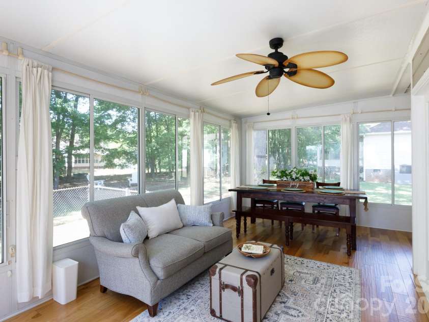 228 Timberlane Drive, Belmont, NC 28012.  MLS# CAR4369910, YatesRealty ID 12788. Sunroom relaxing