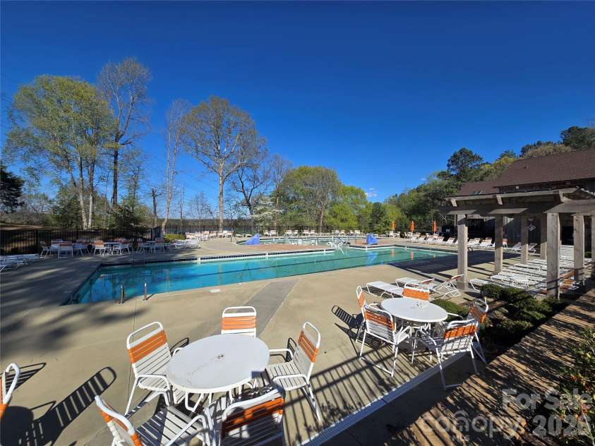 525 Cellini Place, Mount Holly, NC 28120.  MLS# CAR4355702, YatesRealty ID 12789. Outdoor pool area