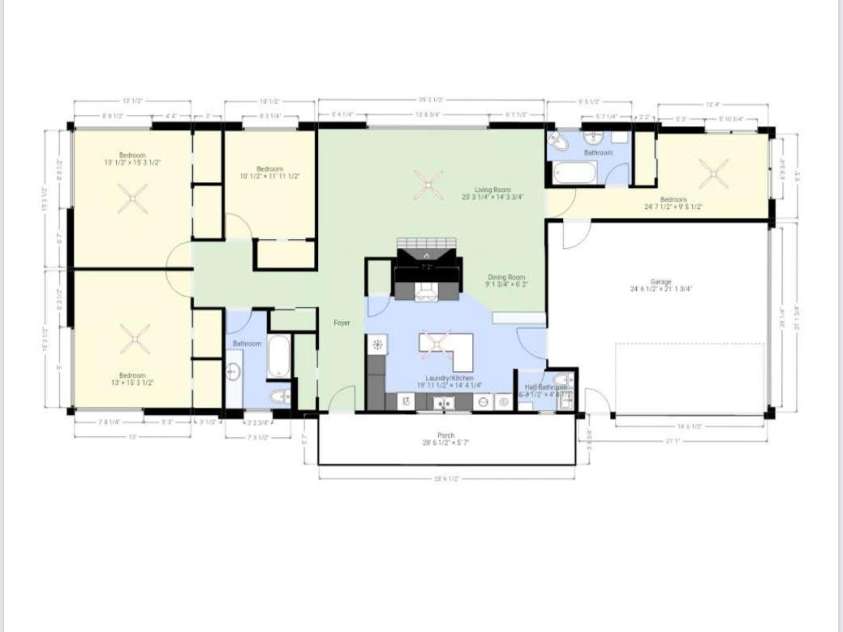 105 Alexander Avenue, Swannanoa, NC 28778.  MLS# CAR4289989, YatesRealty ID 12790. Floor plan