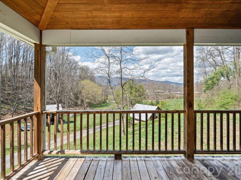 22 Pear Tree Lane, Leicester, NC 28748.  MLS# CAR4371027, YatesRealty ID 12806. View from the hot tub