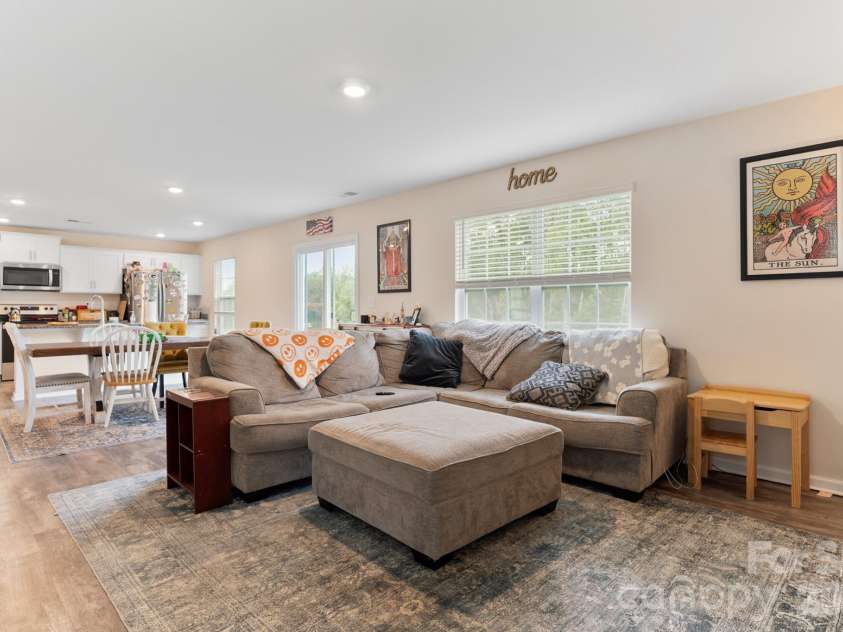 2859 Sherrills Stream Drive, Sherrills Ford, NC 28673.  MLS# CAR4371397, YatesRealty ID 12811. Living room looking into the kitchen