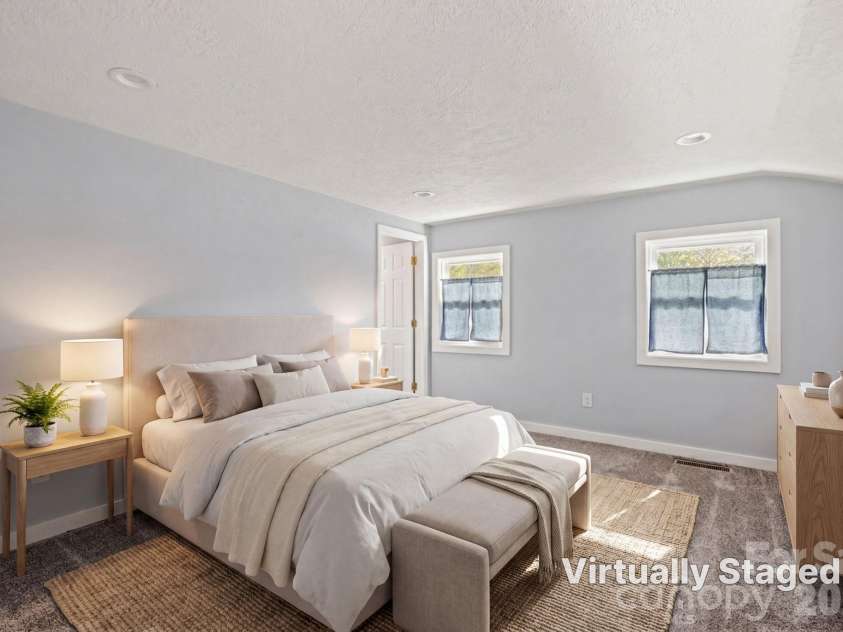 154 Cactus Lane, Franklin, NC 28734.  MLS# CAR4353446, YatesRealty ID 12812. Bedroom is virtually staged.
