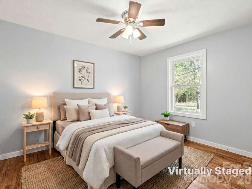154 Cactus Lane, Franklin, NC 28734.  MLS# CAR4353446, YatesRealty ID 12812. Bedroom is virtually staged.