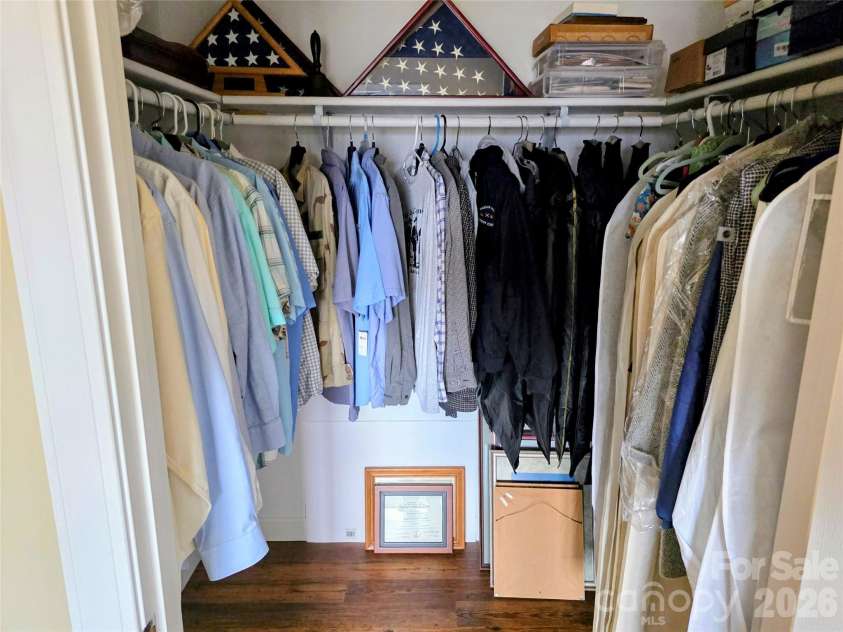 254 Ray Mine Road, Burnsville, NC 28714.  MLS# CAR4351718, YatesRealty ID 12813. Lower level walk-in closet