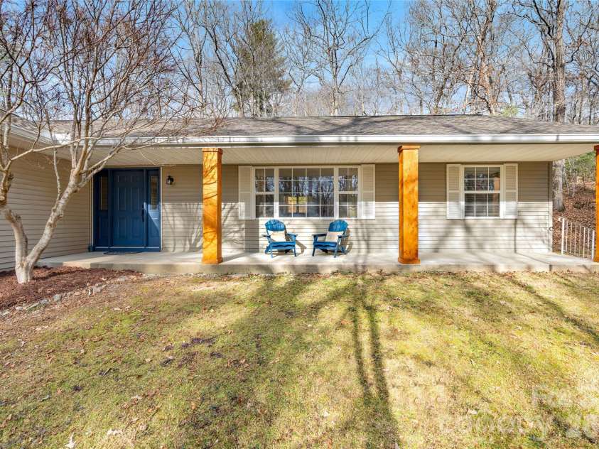 177 Country Road, Brevard, NC 28712.  MLS# CAR4331817, YatesRealty ID 12832. Sounds of the East Fork River from the porch