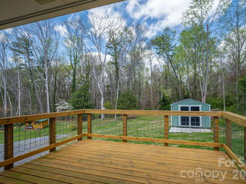 202 Clark Street, Morganton, NC 28655.  MLS# CAR4361129, YatesRealty ID 12835. Rear Deck