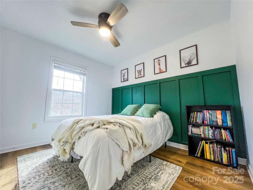 805 Reems Creek Road, Weaverville, NC 28787.  MLS# CAR4206802, YatesRealty ID 12835. Adorable bedroom situated next to a full bathroom.