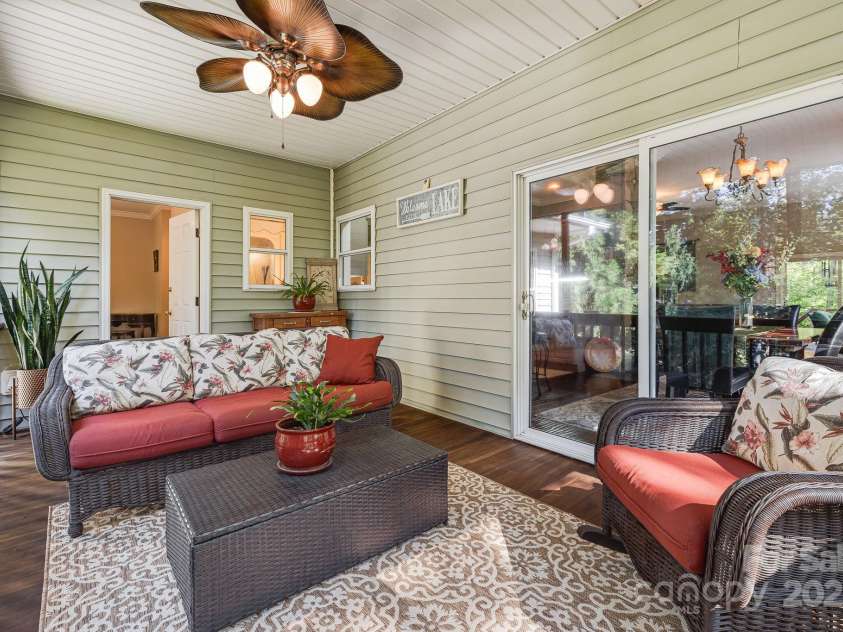 91 Island View Court, Mill Spring, NC 28756.  MLS# CAR4183479, YatesRealty ID 12838. Screened porch