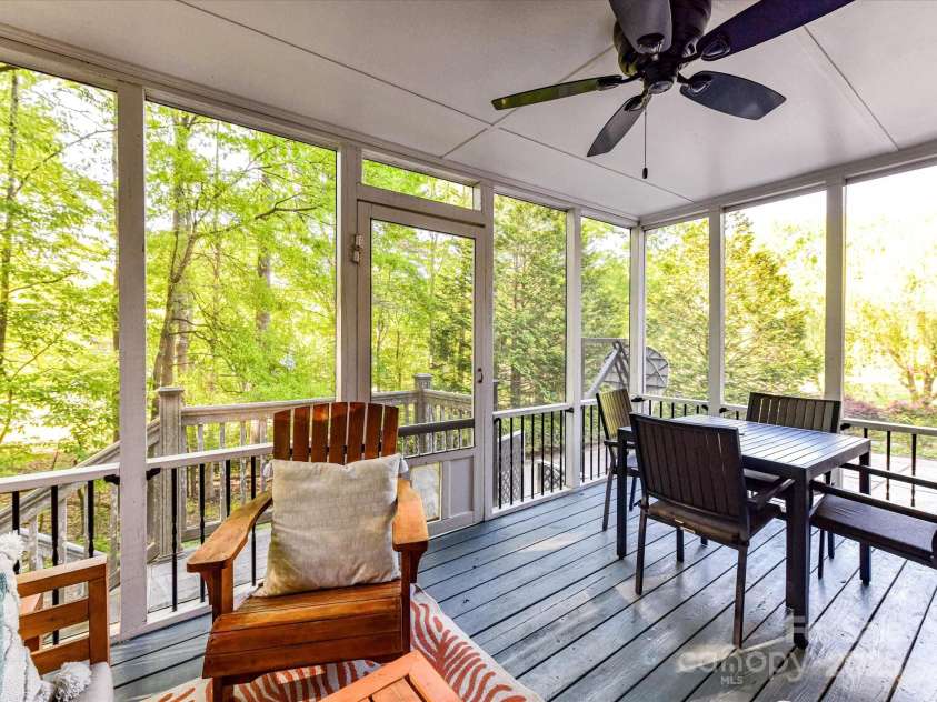 5043 Hickory Lake Lane, Matthews, NC 28105.  MLS# CAR4243807, YatesRealty ID 12839. Back covered porch
