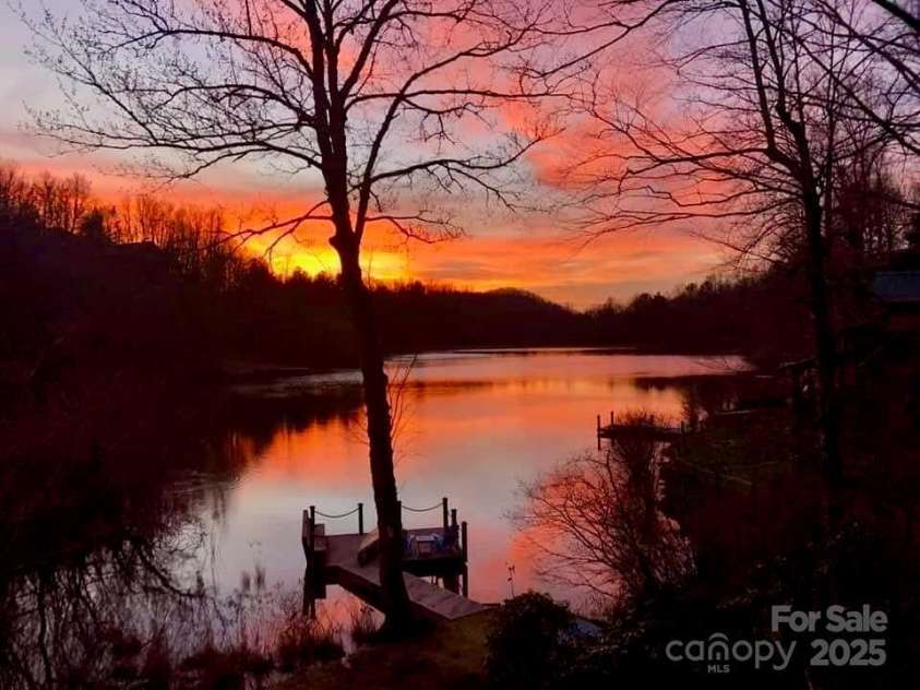 159 Willow Lane, Rosman, NC 28772.  MLS# CAR4247318, YatesRealty ID 12843. Gorgeous Sunset