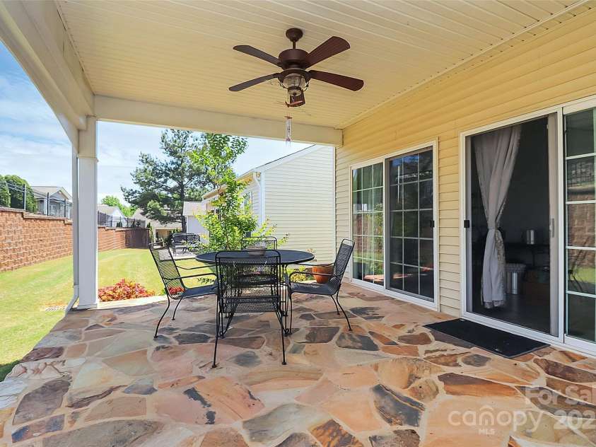 18020 Owl Court, Indian Land, SC 29707.  MLS# CAR4251346, YatesRealty ID 12851. Covered Patio
