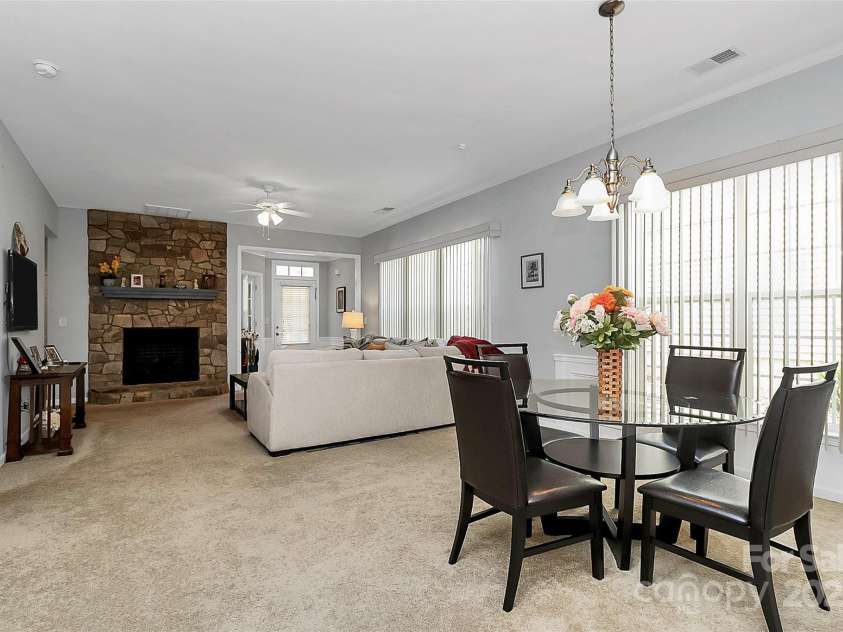 18020 Owl Court, Indian Land, SC 29707.  MLS# CAR4251346, YatesRealty ID 12851. Dining Open to Living