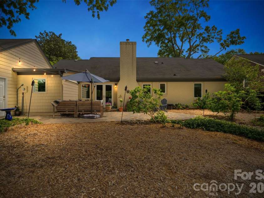 4400 Woods End Lane, Charlotte, NC 28277.  MLS# CAR4366467, YatesRealty ID 12852. Rear Exterior Twilight