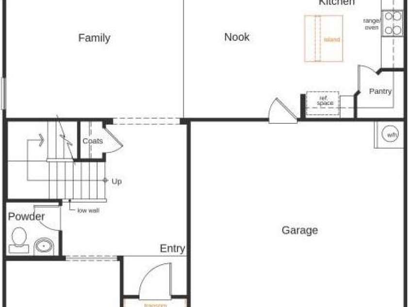 3244 Maya Lane, Midland, NC 28107.  MLS# CAR4243718, YatesRealty ID 12855. Main Level- Layout