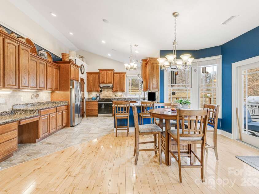 169 Stoneybrook Way, Tryon, NC 28782.  MLS# CAR4217213, YatesRealty ID 1286. No shortage of cabinet or countertop space in this kitchen!