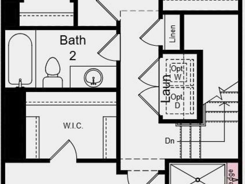 312 Catawba Avenue, Davidson, NC 28036.  MLS# CAR4259115, YatesRealty ID 12871. Upper Level Floor Plan - Additional Highlights include: traditional fireplace, gourmet kitchen, shower ledge, first floor bedroom and bath