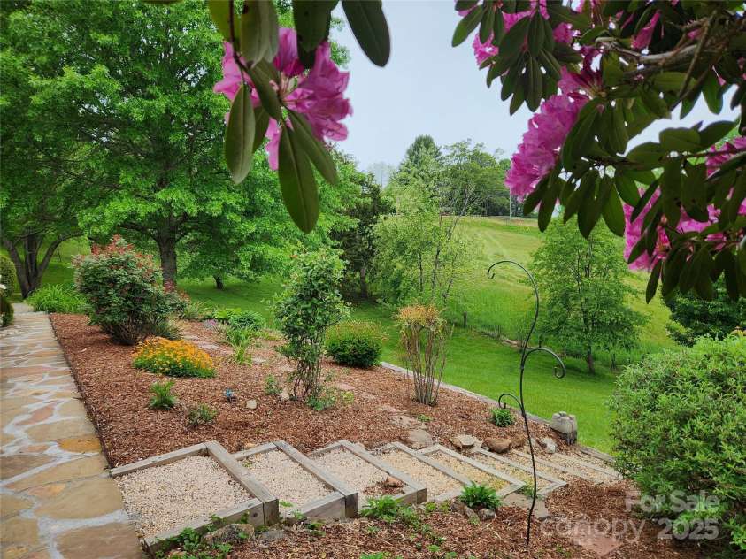 1572 Alexander Road, Leicester, NC 28748.  MLS# CAR4252081, YatesRealty ID 12882. Beautiful perennials throughout