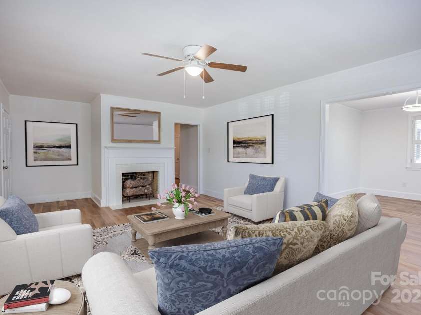 402 Hudson Street, Winnsboro, SC 29180.  MLS# CAR4248158, YatesRealty ID 12891. Living Room Virtually Staged