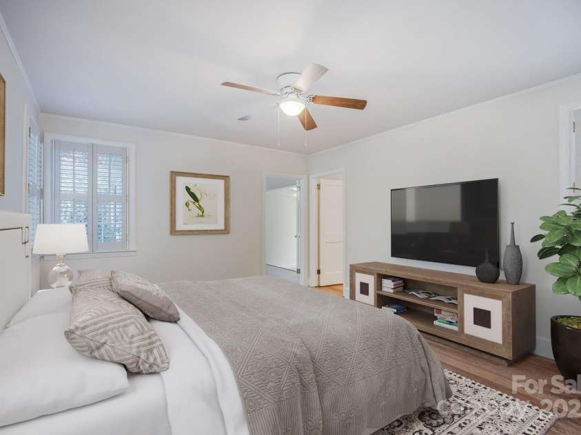 402 Hudson Street, Winnsboro, SC 29180.  MLS# CAR4248158, YatesRealty ID 12891. Primary Bedroom Virtually Staged