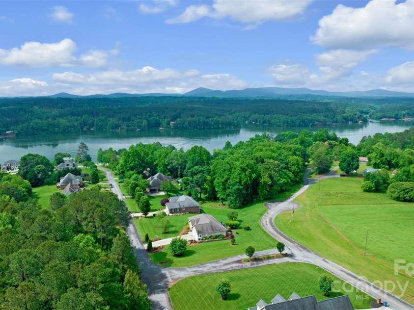 5507 Land Harbour Drive, Granite Falls, NC 28630.  MLS# CAR4251492, YatesRealty ID 12893. Aerial