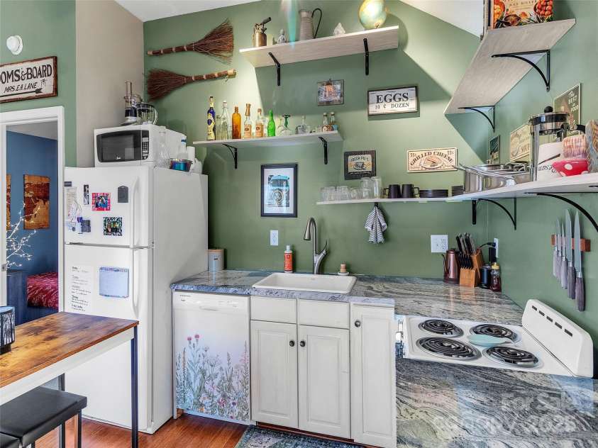 66 Hoosier Court, Lake Junaluska, NC 28745.  MLS# CAR4200761, YatesRealty ID 12928. Garage Apartment Kitchen