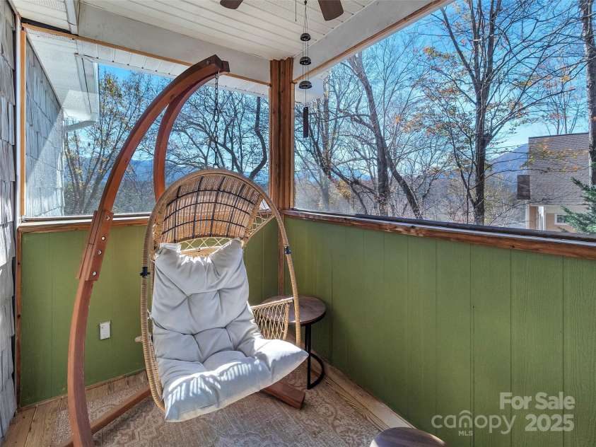 66 Hoosier Court, Lake Junaluska, NC 28745.  MLS# CAR4200761, YatesRealty ID 12928. Patio off the primary bedroom