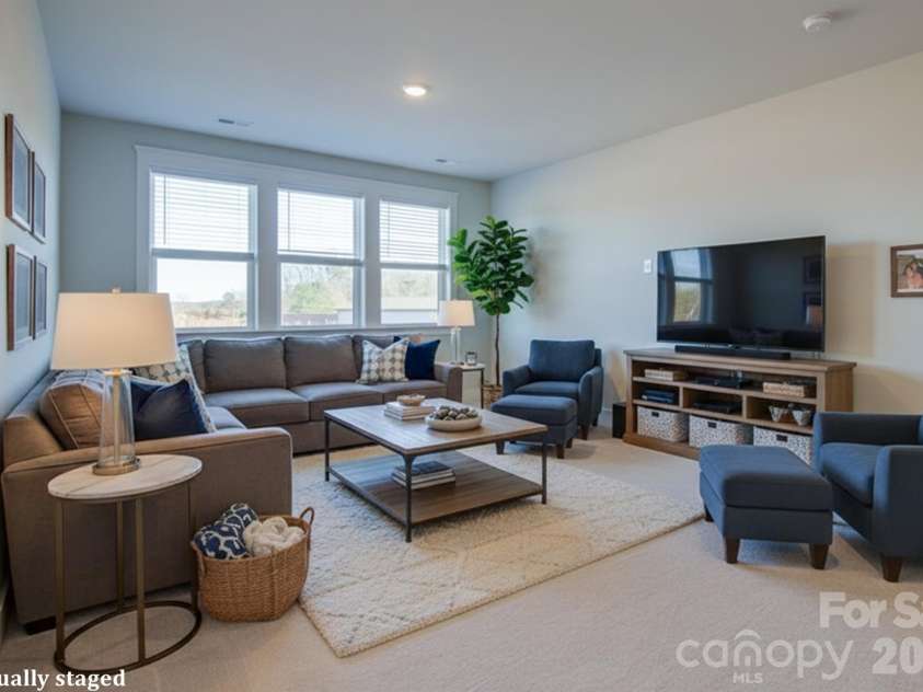 5939 Ardrey Kell Road, Charlotte, NC 28277.  MLS# CAR4352404, YatesRealty ID 12929. Virtually Staged 3rd floor den/BR #3