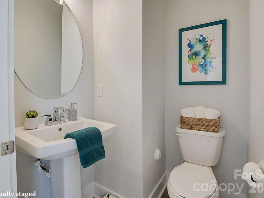 5939 Ardrey Kell Road, Charlotte, NC 28277.  MLS# CAR4352404, YatesRealty ID 12929. Virtually Staged half bath
