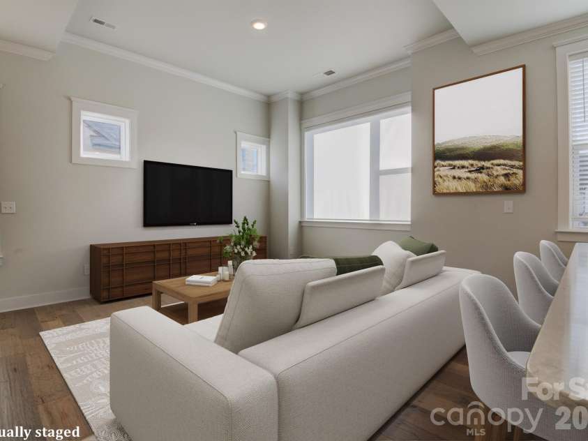 5939 Ardrey Kell Road, Charlotte, NC 28277.  MLS# CAR4352404, YatesRealty ID 12929. Virtually Staged living room