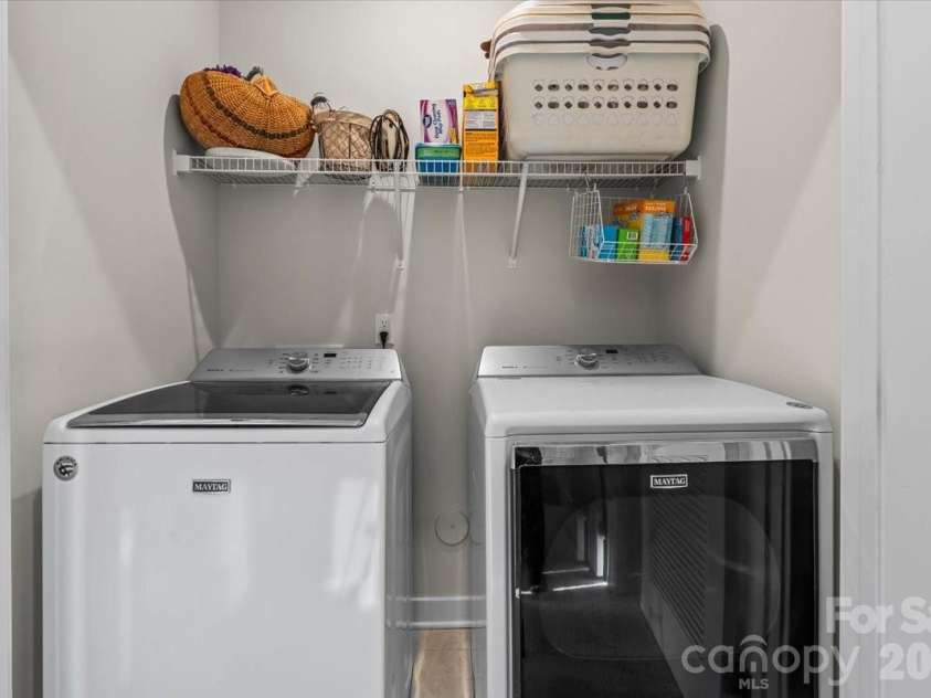 606 Crudent Road, Tega Cay, SC 29708.  MLS# CAR4360314, YatesRealty ID 12935. Upstairs Laundry
