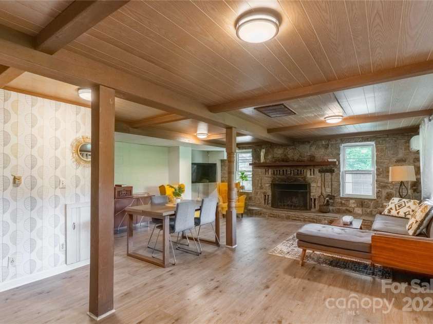 330 Overlook Drive, Maggie Valley, NC 28751.  MLS# CAR4300696, YatesRealty ID 1294. Finished basement