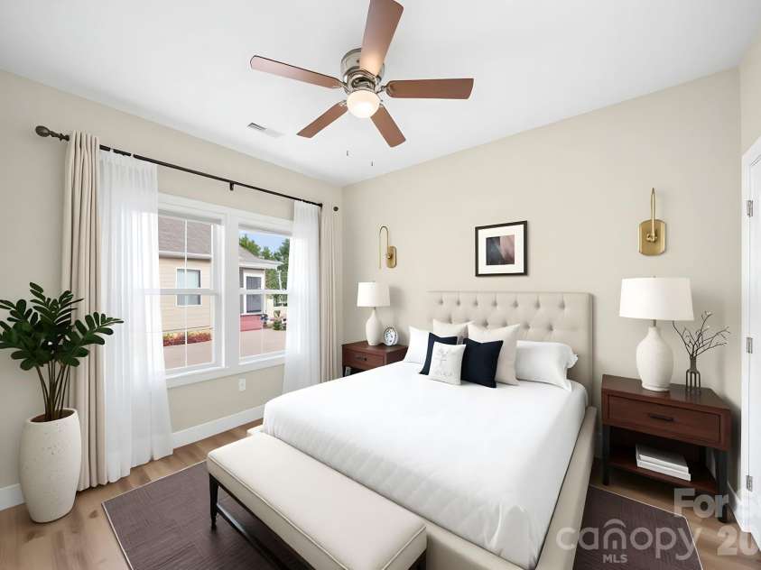 457 Riverwind Drive, Hendersonville, NC 28739.  MLS# CAR4364359, YatesRealty ID 12941. Virtually Staged Guest Room One