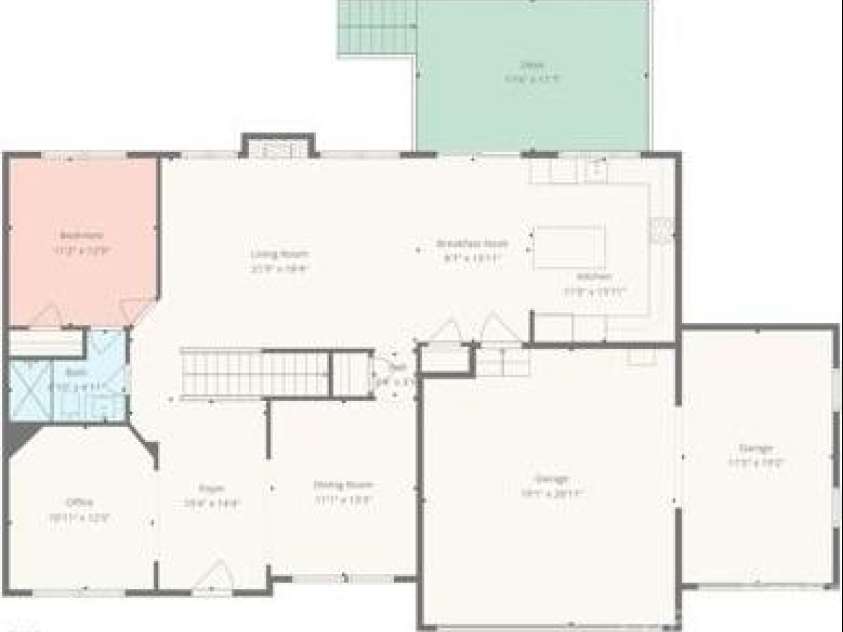 140 Dabbling Duck Circle, Mooresville, NC 28117.  MLS# CAR4363776, YatesRealty ID 12944. First floor plan