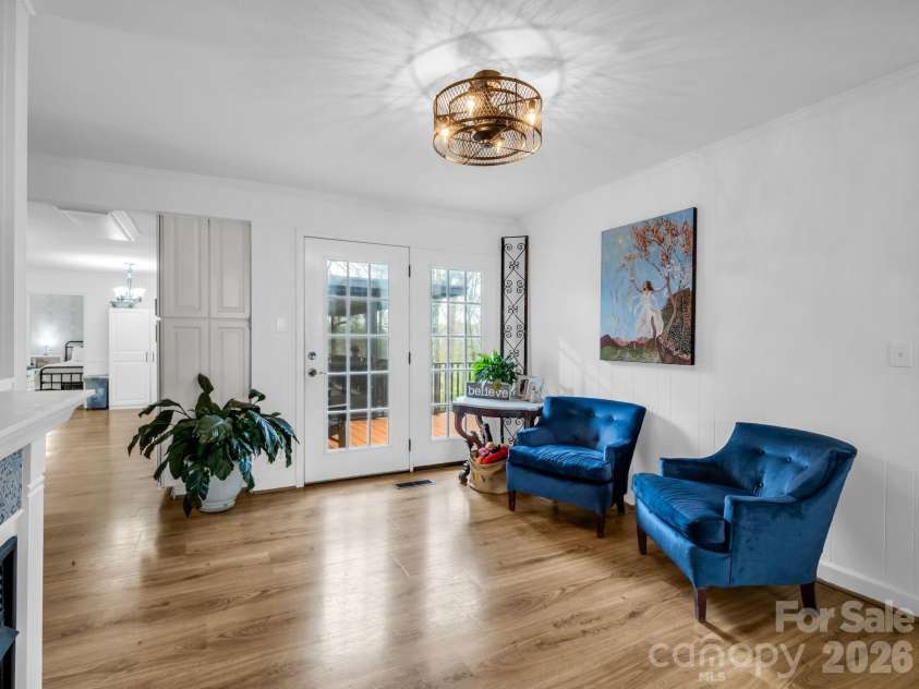 54 Broadway Avenue, Tryon, NC 28782.  MLS# CAR4357107, YatesRealty ID 12954. Den/Living Room
