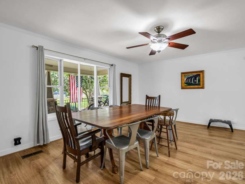 54 Broadway Avenue, Tryon, NC 28782.  MLS# CAR4357107, YatesRealty ID 12954. Dining Area or Great Room Space