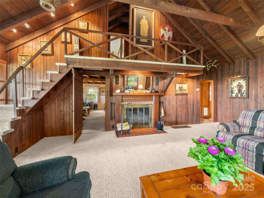 435 Upper Laurel Drive, Laurel Park, NC 28739.  MLS# CAR4305569, YatesRealty ID 12979. Living Room