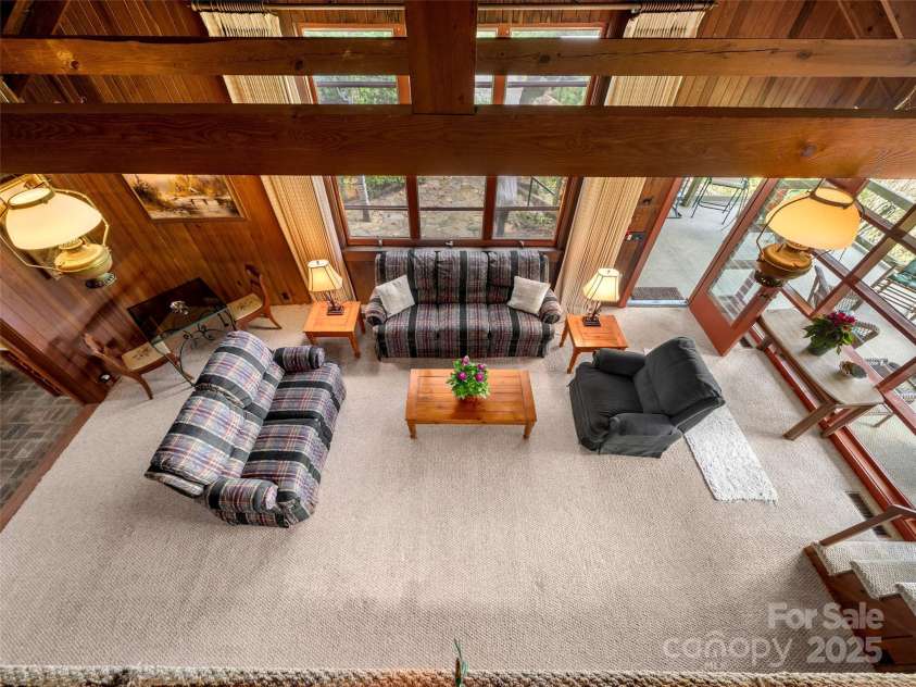435 Upper Laurel Drive, Laurel Park, NC 28739.  MLS# CAR4305569, YatesRealty ID 12979. Living Room