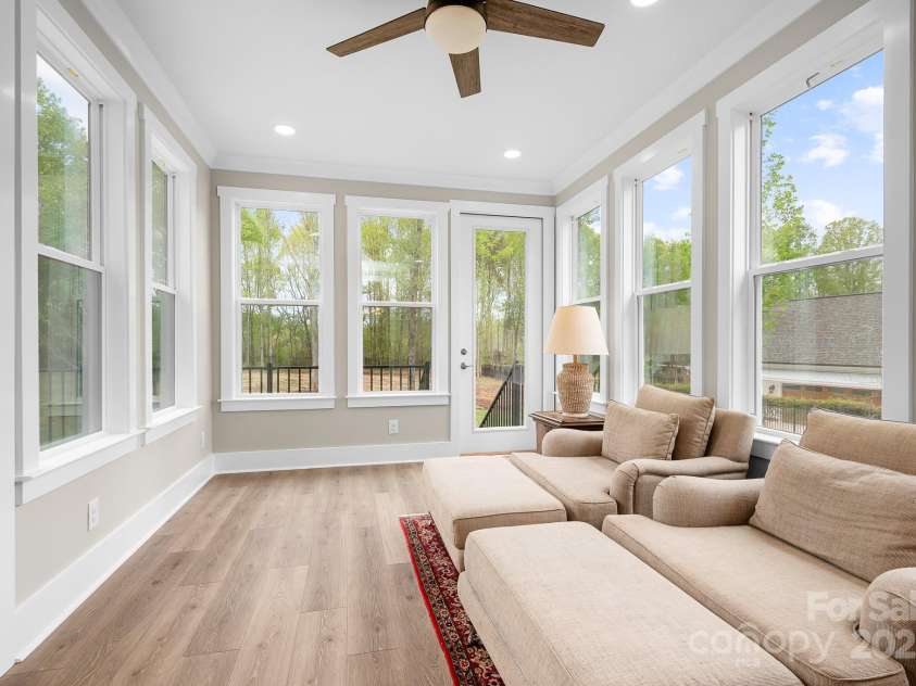137 Brawley Woods Lane, Mooresville, NC 28115.  MLS# CAR4246741, YatesRealty ID 12988. Newly added sunroom