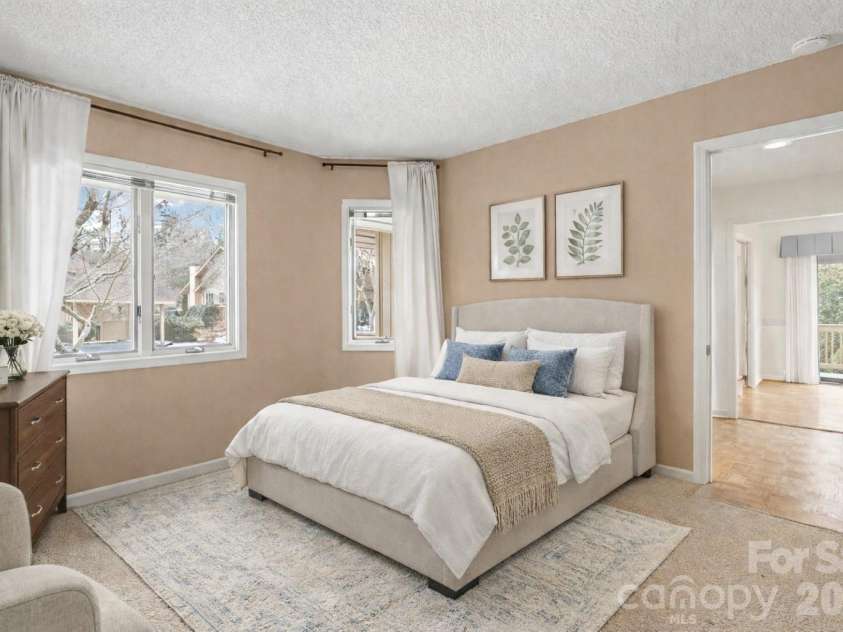 605 Red Oak Drive, Hendersonville, NC 28791.  MLS# CAR4343534, YatesRealty ID 12989. Virtually staged bedroom #2