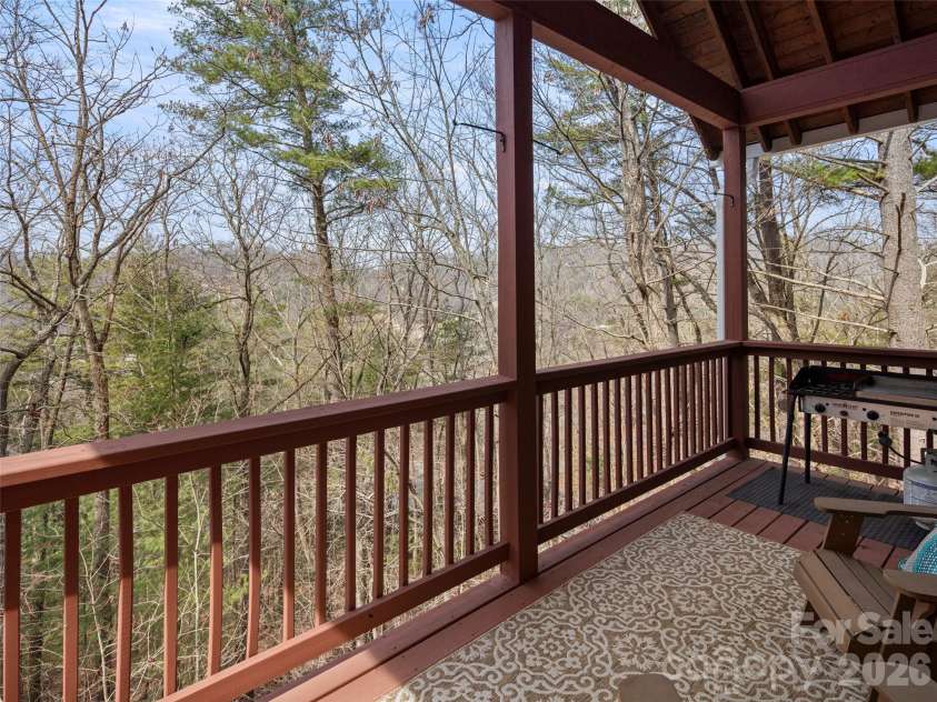9 Stegall Lane, Asheville, NC 28805.  MLS# CAR4350787, YatesRealty ID 12994. Partially covered deck area