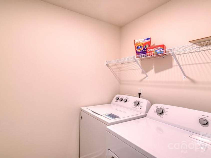 296 Creekview Road, Hendersonville, NC 28792.  MLS# CAR4176627, YatesRealty ID 13006. Laundry Room Upstairs