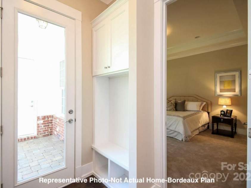 19732-B School Street, Cornelius, NC 28031.  MLS# CAR4235035, YatesRealty ID 13009. Drop Zone at Patio Door-Bordeaux Plan