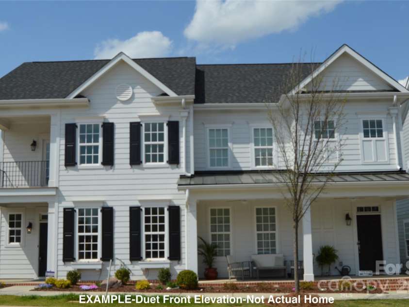 19732-B School Street, Cornelius, NC 28031.  MLS# CAR4235035, YatesRealty ID 13009. Example Duet Front Elevation