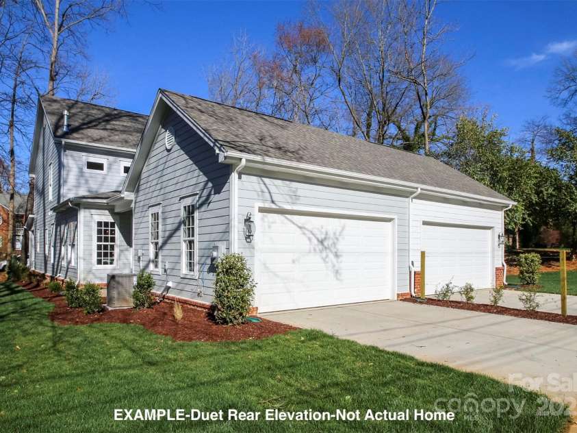 19732-B School Street, Cornelius, NC 28031.  MLS# CAR4235035, YatesRealty ID 13009. Example Duet Rear Elevation