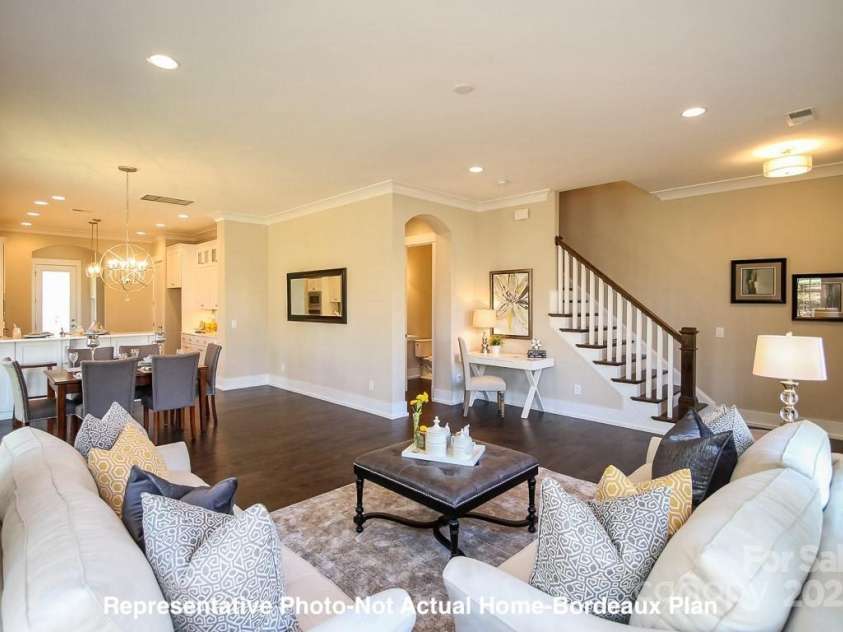 19732-B School Street, Cornelius, NC 28031.  MLS# CAR4235035, YatesRealty ID 13009. Living-Bordeaux Plan