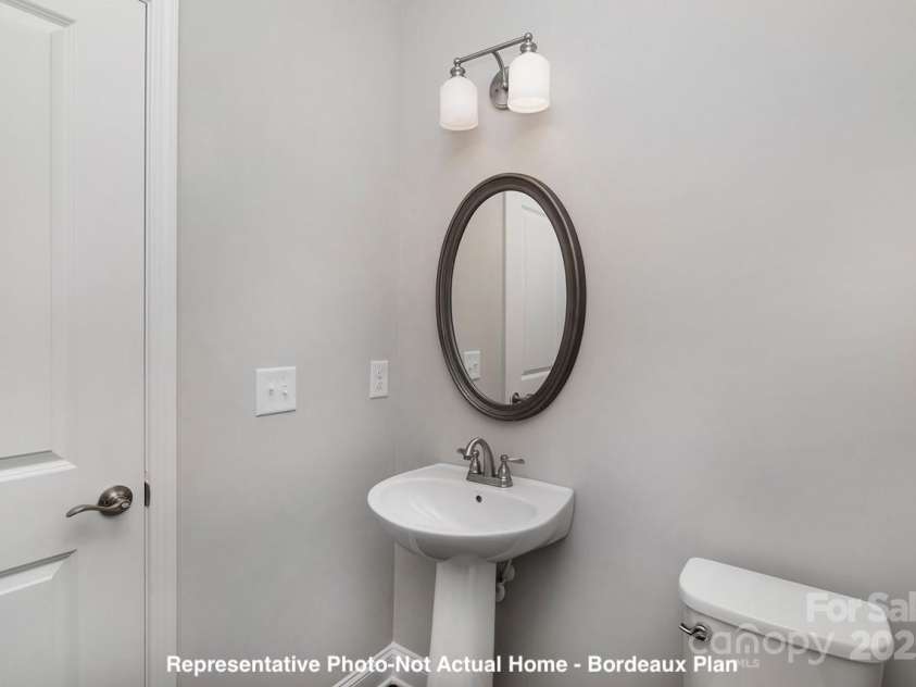19732-B School Street, Cornelius, NC 28031.  MLS# CAR4235035, YatesRealty ID 13009. Powder Room-Bordeaux Plan